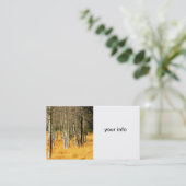 carte de visite d'arbres de tremble (Debout devant)