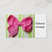 Carte de visite d'arc de cheveux de roses indien (Dos)