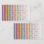 carte de visite d'arc-en-ciel (Devant / Derrière)