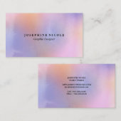 Carte de visite d'arc-en-ciel de concepteur (Devant / Derrière)