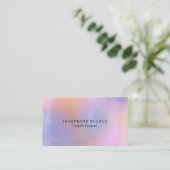 Carte de visite d'arc-en-ciel de concepteur (Debout devant)