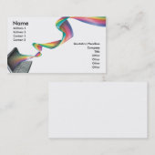 carte de visite d'arc-en-ciel d'informatique (Devant / Derrière)