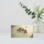 Carte de visite d'architecte (Debout devant)