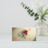 Carte de visite d'architecte (Debout devant)