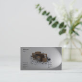 Carte de visite d'architecte (Debout devant)