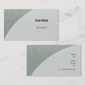 Carte de visite d'architecte (Devant / Derrière)