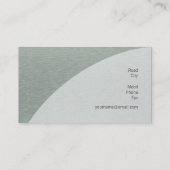 Carte de visite d'architecte (Dos)