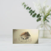 Carte de visite d'architecte (Debout devant)