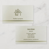 Carte de visite d'architecte (Devant / Derrière)