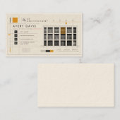 Carte de visite d'architecte de système de grille (Devant / Derrière)