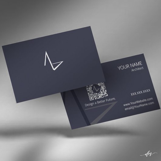 Carte de visite d'architecte minimaliste moderne