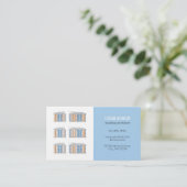 Carte de visite d'architecte moderne avec QR (Debout devant)