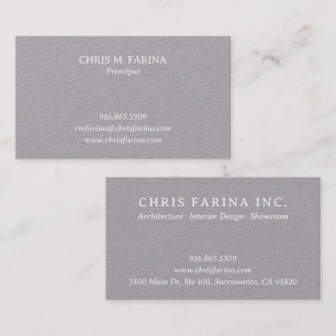 Carte de visite d'architecte propre