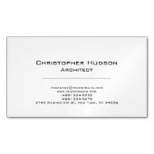 Carte de visite d'architecte simple en noir blanc (devant)