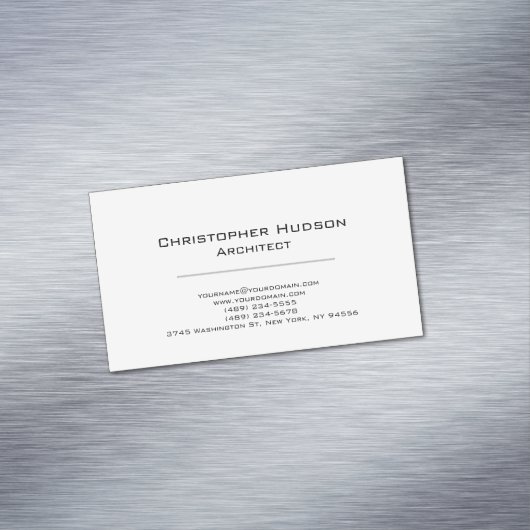 Carte de visite d'architecte simple en noir blanc (In Situ)