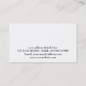 Carte de visite d'architectes (Dos)