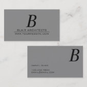 Carte de visite d'architectes professionnels (Devant / Derrière)