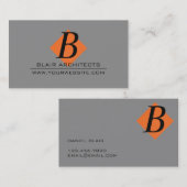 Carte de visite d'architectes professionnels (Devant / Derrière)