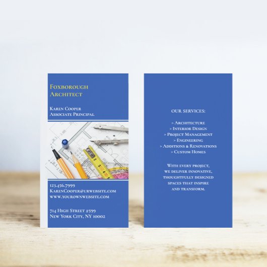 Carte de visite d'architecture
