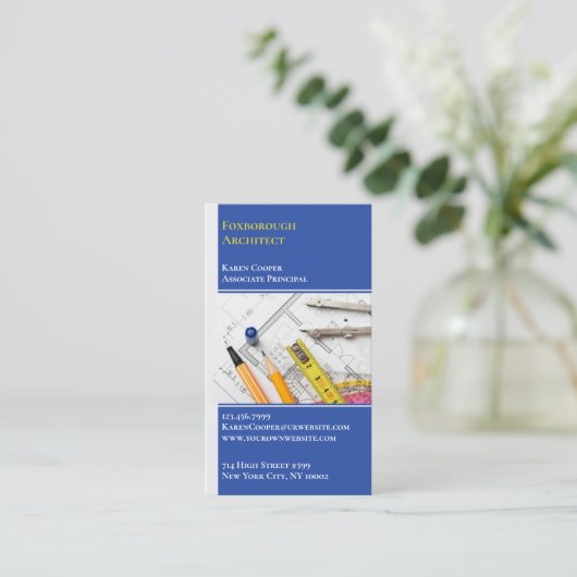 Carte de visite d'architecture (Debout devant)