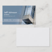 Carte de visite d'architecture (Devant / Derrière)
