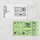 Carte de visite d'architecture de la cathédrale (Devant / Derrière)