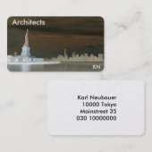 Carte de visite d'architecture de la photographie  (Devant / Derrière)