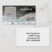 Carte de visite d'architecture de la photographie (Devant / Derrière)