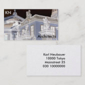 Carte de visite d'architecture de la photographie (Devant / Derrière)