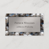Carte de visite d'architecture géométrique moderne (Devant)