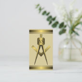 Carte de visite d'architecture Gold Architect Comp (Debout devant)