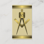 Carte de visite d'architecture Gold Architect Comp (Devant)