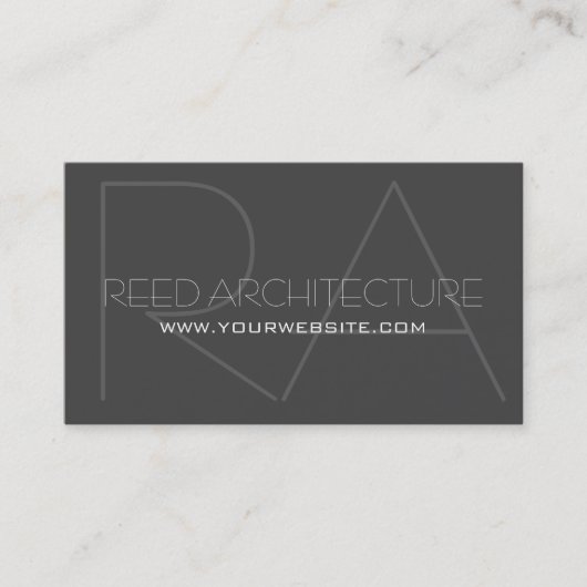 Carte de visite d'architecture professionnelle mod (Devant)