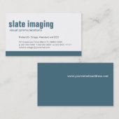 Carte de visite d'ardoise de panneau de ligne de (Devant / Derrière)