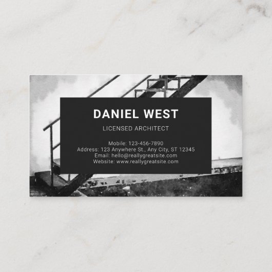 Carte de visite: Dark Architect (Dos)