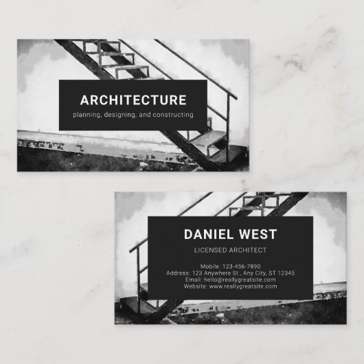Carte de visite: Dark Architect (Devant / Derrière)