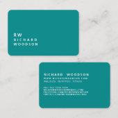 Carte De Visite Dark Cyan FreeLance, un site à la mode moderne (Devant / Derrière)
