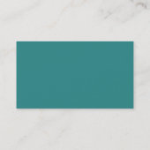 Carte de visite Dark Elegance, Turquoise (Dos)