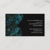 Carte De Visite Dark Floral Gothic Alternative Florist (Dos)