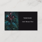 Carte De Visite Dark Floral Gothic Alternative Florist (Devant)