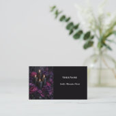 Carte De Visite Dark Floral Gothic Alternative Florist (Debout devant)
