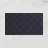 Carte De Visite Dark Matte Mandala Diamond Tile Pattern QR Code (Dos)