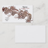 Carte de visite Dark Mehndi (Devant / Derrière)