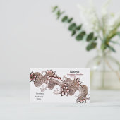 Carte de visite Dark Mehndi (Debout devant)