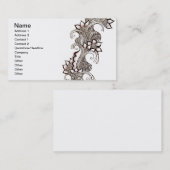 Carte de visite Dark Mehndi (Devant / Derrière)