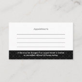 Carte De Visite Dark Royal Blue Cocktail Gown Illustration de mode (Dos)