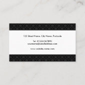 Carte De Visite Dark Royal Blue Cocktail Gown Illustration de mode (Dos)