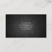 Carte De Visite Dark Texture | Metallic Brushed (Dos)
