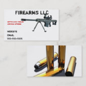 Carte de visite d'arme à feu (Devant / Derrière)