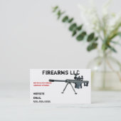 Carte de visite d'arme à feu (Debout devant)